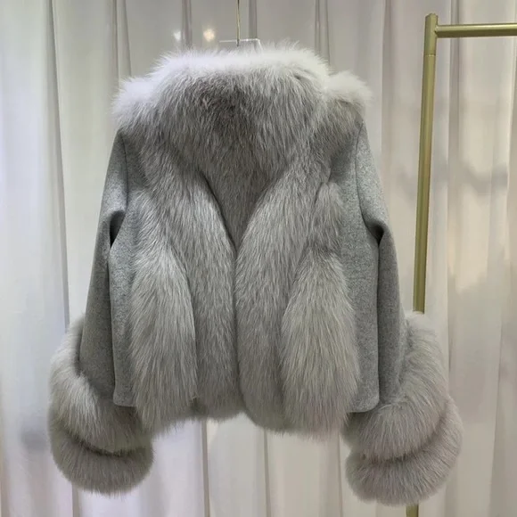 BEADED FUR COAT